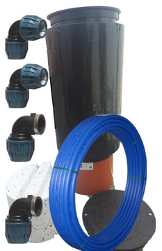 STUDZIENKA WODOMIERZOWA H=1200 DN400 + RuraPe 32/3