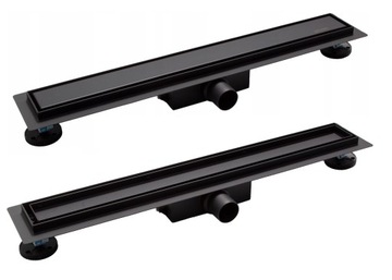 ЛИНЕЙНЫЙ СЛИВ ГЛУБИНОЙ 50 СМ, ЧЕРНЫЙ ОТСЕЛЕННЫЙ БАК BALNEO