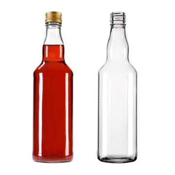 Szklana Butelka 0,5l na wódkę destylat z zakrętką