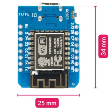 Arduino ESP8266 WeMos D1 mini ESP-12F WiFi USB-C IoT-модуль