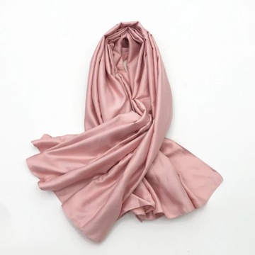 Large Square Scarf 110*110cm Kerchief Satin Muslim Hijabs for Women Scarf T