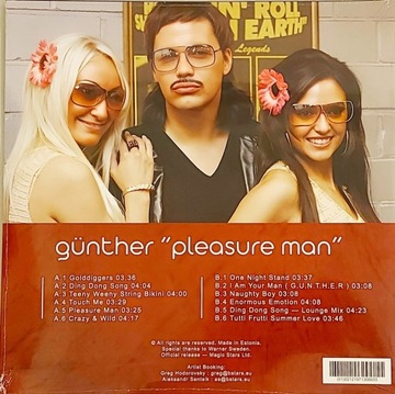 Винил Гюнтер – Pleasure Man 2004/2023 Красный винил