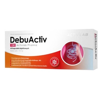 ACTIVLAB DEBUACTIV FORTE 150 60 kaps MAŚLAN SODU JELITA TRAWIENIE WRZODY