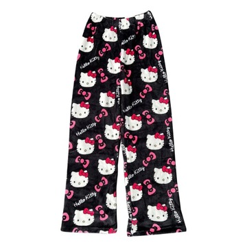 Хэллоуин Sanrio Hello Kitty Пижамные штаны Аниме Флис Двойная Z