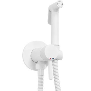 BATERIA DIBETOWA BIAŁA REA LOOP WHITE MAT BIDETTA PODTYNKOWA ŚCIENNA MATOWA