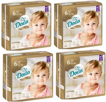 pampersy DADA rozm. 6 Extra Care PIELUSZKI Razem 104 szt