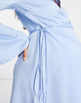 DESIGN Maternity satynowa sukienka mini 40