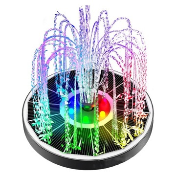 FONTANNA SOLARNA DO OCZKA PŁYWAJĄCA RGB 3.5W
