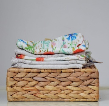 Linen Line muślinowa pieluszka/kocyk bambus z lnem