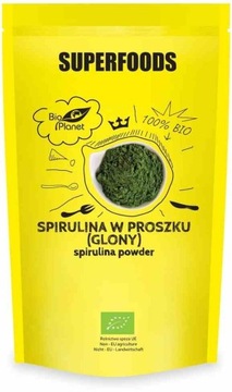 SPIRULINA W PROSZKU GLONY BIO 200 g BIO PLANET