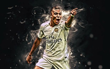 KYLIAN MBAPPE Naklejka - plakat 90 cm K227