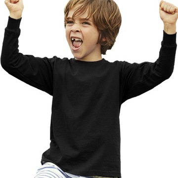 DZIECIECA KOSZULKA DŁ.REKAW FRUIT OF THE LOOM 140