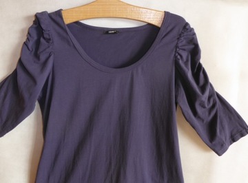 #H&M блузка 44/46 с драпированными рукавами