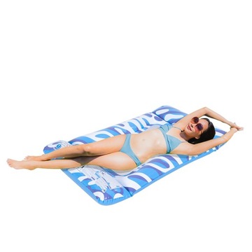 НАДУВАННЫЙ ПЛЯЖНЫЙ МАТРАС ДЛЯ ПЛАВАНИЯ С ДЕТСКОЙ СЕТКОЙ 117x76