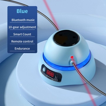 Электрическая скакалка, машина для прыжков для женщин и мужчин, цифровая синяя