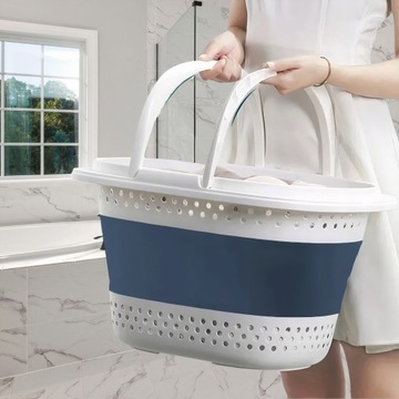 СКЛАДНАЯ КОРЗИНА ДЛЯ БЕЛЬЯ, СКЛАДНАЯ СИЛИКОНОВАЯ ЧАША