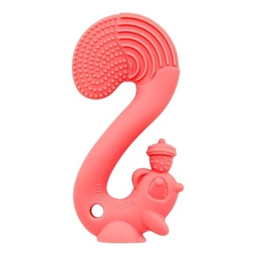 MOMBELLA Gryzak silikonowy Wiewiórka Squirrel Red