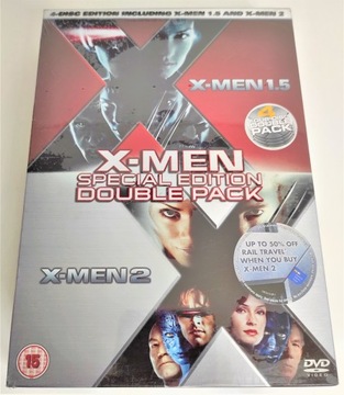 X-Men 1.5 + X-Men 2 DVD NOWY