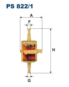 FILTR PALIVA FILTRON PS 822/1 PS8221