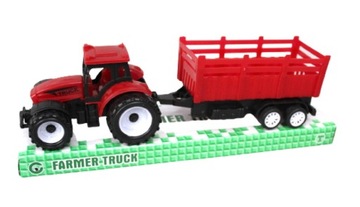 Traktor z przyczepą 21x6x5,5 cm