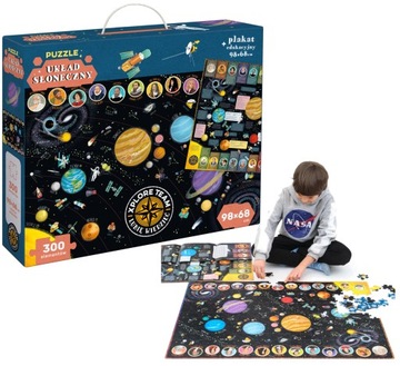 CZUCZU XPLORE PUZZLE UKŁAD SŁONECZNY PLAKAT 300el.
