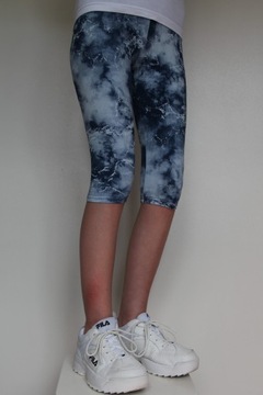 Леггинсы 3/4, Леггинсы рыбака, Принты, размер 152, размер 110-158