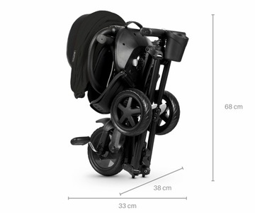 Трехколесный велосипед, коляска 4-в-1, продукт GROW UP Nova Niello Qplay Black