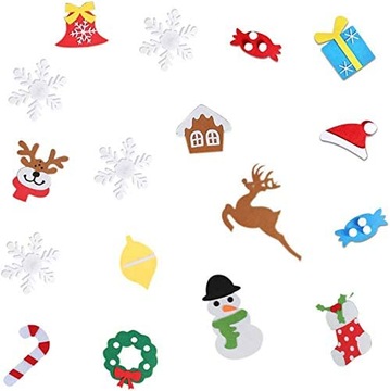 Елка из фетра своими руками, высота PL, 26 элементов декора