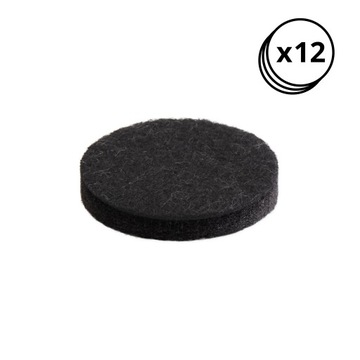 12 SZT FILC PODKŁADKI POD KRZESŁA NOGI MEBLE FI 28