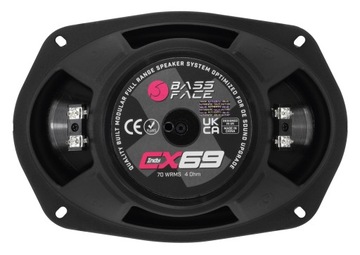 Автомобильные колонки Bassface INDY CX69, 6x9 дюймов, 2x80 Вт RMS
