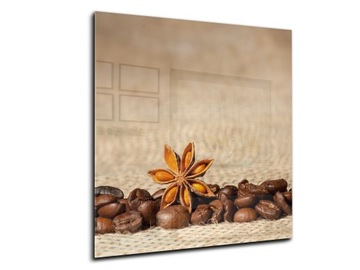 lacobel hartowany grafika panel 50x55 kawa