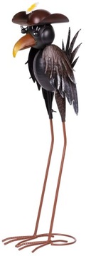 KRUK PTAK DEKORACJA OGRODOWA OZDOBA FIGURKA 20x14x66 cm