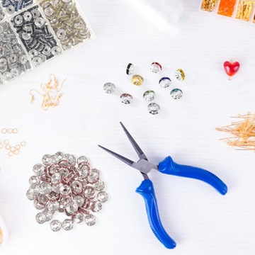 БУСИНЫ РОНДЕЛЛИ с цирконами ювелирное украшение для ювелирных изделий | 700 шт.