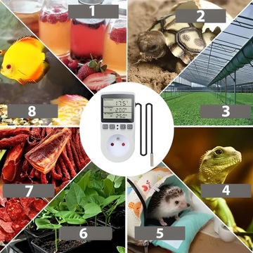 ЦИФРОВОЙ ТЕРМОСТАТ-РЕГУЛЯТОР ТЕМПЕРАТУРЫ 16А 250В