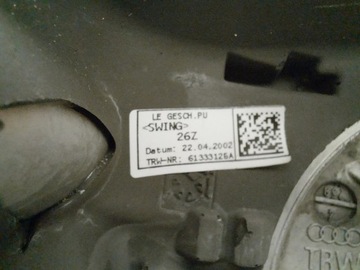 AUDI A4 B6 00-05 VOLANT KŮŽE 61333126A