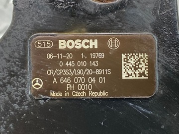 E 220 W211 ČERPADLO VSTŘIKOVAČE 0445010143 A6460700401
