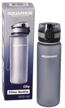 Aquaphor butelka filtrujaca City 500ml kolor szary