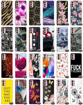 2x Etui z Grafiką Wybór Plecki Obudowa Szkło 9H do Motorola Moto G42