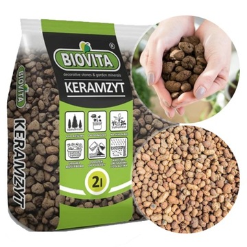 KERAMZYT OGRODNICZY BIOVITA idealny na drenaż 8-16MM 2L