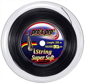 PRO`S PRO iSTRING SUPER SOFT 200m 1,25mm czarny