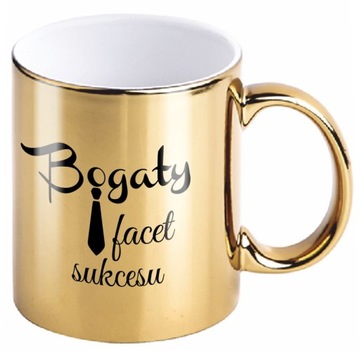 Złoty kubek Bogaty Facet Sukcesu