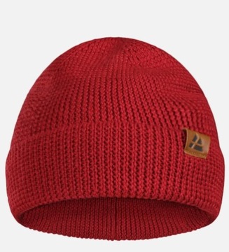 Czapka z Wełny Merino DANISH ENDURANCE czerwona