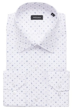 Рубашка мужская белая с микро узором Próchnik PM18 M