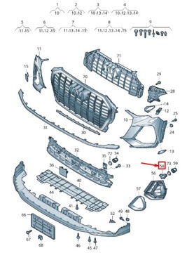 ORIGINÁLNÍ AUDI OE DÍL UPEVŇUJÍCÍ 83A919268A