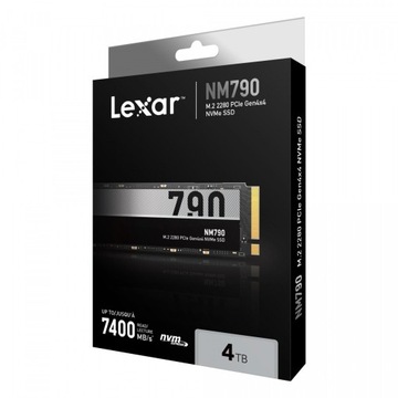 Твердотельный накопитель Lexar NM790 4 ТБ M2 PCIe 7400/6500 МБ/с