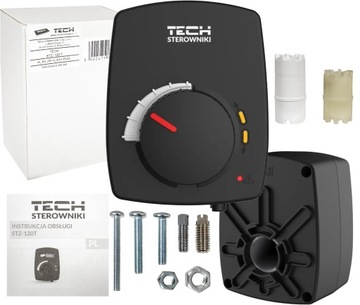 SIŁOWNIK MIESZACZA NAPĘD ZAWORU MIESZAJĄCEGO 3-PUNKTOWY STZ-120T DIODY LED