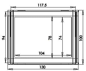 Z-91J Пластиковый корпус 130x100мм h=36мм яркий Z91J