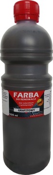 FARBA DO SKÓRY KIEROWNIC TAPICERKI GRAFITOWY 500ml