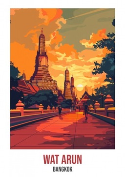 Plakat 64x90cm Wat Arun