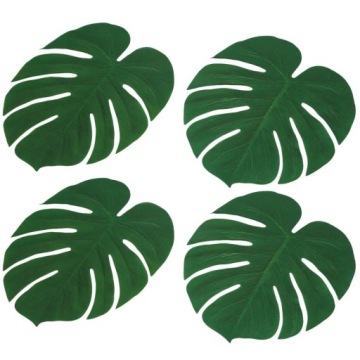 PODKŁADKI na stół imprezowe LIŚCIE MONSTERY palmy hawaje aloha x4